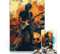 Puzzle da 2000 pezzi per adulti Chitarrista in azione Giocattoli educativi per l'apprendimento Giochi per famiglie Opera d'arte 70x100cm