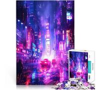 Puzzle da 2000 pezzi per adulti Città al neon RGB Giocattolo educativo intellettuale decomprimente Adatto per la decorazione del desktop 70x100cm