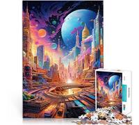 Puzzle da 2000 pezzi per adulti Città Trippy - Paesaggio urbano da sogno Fatto di cartone per età pari o superiore a 14 anni Giochi educativi Decorazione della casa Regali di Babbo Natale segreto