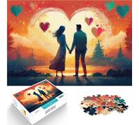 Puzzle da 2000 pezzi per adulti Coppia innamorata al tramonto Giocattoli Giochi Educativi Antistress Regalo di compleanno, regali, arte murale 70x100cm