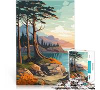 Puzzle da 2000 pezzi per adulti Costa delle cascate Antistress Vacanza in patria Uccidere il tempo Migliorare l'amore tra le coppie 70x100cm
