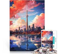 Puzzle da 2000 pezzi per adulti Dipinto ad olio della città di Toronto Gioco di famiglia per e Migliorare l'amore tra le coppie 70x100cm