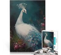 Puzzle da 2000 pezzi per adulti Dipinto del pavone bianco Sfida di gioco educativo giocattolo Decorazioni e regali unici per la casa 70x100cm