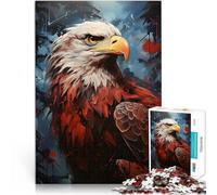 Puzzle da 2000 pezzi per adulti Dipinto di aquila calva giocattoli educativi per l'apprendimento Collezione di artisti, Belle arti 70x100cm