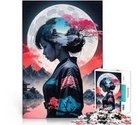 Puzzle da 2000 pezzi per adulti Donna della Luna giapponese Sfida di gioco educativo giocattolo Regalo di compleanno, regali, arte murale 70x100cm