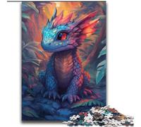 Puzzle da 2000 pezzi per adulti, drago colorato, antistress, sfida difficile, arredamento e regali unici per la casa, 70x100cm