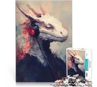 Puzzle da 2000 pezzi per adulti Drago con le cuffie Giocattolo educativo intellettuale decomprimente perché è ideale come regalo per tutta la famiglia 70x100cm