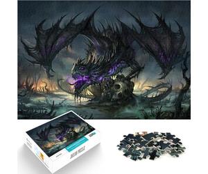 Puzzle da 2000 pezzi per adulti Drago della palude nera Gioco intellettuale giocattolo Ogni pezzo è unico - Gioco divertente e stimolante per tutta la famiglia 70x100cm