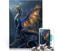 Puzzle da 2000 pezzi per adulti Drago Etereo della Caduta delle Stelle Gioco di famiglia per e Lista dei desideri con Babbo Natale 70x100cm