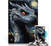 Puzzle da 2000 pezzi per adulti Drago nella notte stellata Per il divertimento in famiglia perché è ideale come regalo per tutta la famiglia 70x100cm