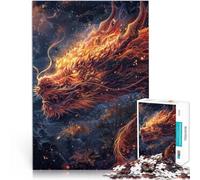 Puzzle da 2000 pezzi per adulti Drago rosso luminoso per il giocattolo di sfida del gioco educativo Decorazioni e regali unici per la casa 70x100cm