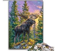 Puzzle da 2000 pezzi per adulti e adolescenti, alce della giungla, gioco impegnativo e gioco per famiglie, un'opera d'arte per bambini dai 14 anni in su, 70x100cm