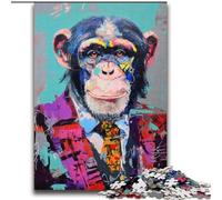 Puzzle da 2000 pezzi per adulti e adolescenti, animali, scimmie, sfida di intelligenza, giocattoli avvincenti, regalo divertente per età 14+, 70x100cm