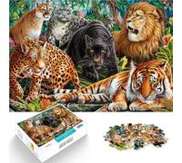 Puzzle da 2000 pezzi per adulti e adolescenti Animali selvatici Fatto di carta，Adatto a partire dai 14 anni Sollievo dallo stress Regali di Babbo Natale segreto。misurare：70x100cm