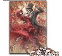 Puzzle da 2000 pezzi per adulti e adolescenti, fantasia, coppia di scheletri messicani, giocattoli educativi per l'apprendimento, giochi per famiglie, gioco educativo per compleanno, Natale, 70x100cm