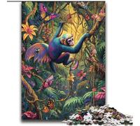 Puzzle da 2000 pezzi per adulti e adolescenti, gioco impegnativo con gibbone della foresta pluviale e gioco per famiglie, un'opera d'arte per bambini dai 14 anni in su, 70x100cm