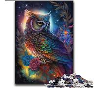 Puzzle da 2000 pezzi per adulti e adolescenti, gufo colorato, gioco stimolante e gioco per famiglie, un'opera d'arte per bambini dai 14 anni in su, 70x100cm