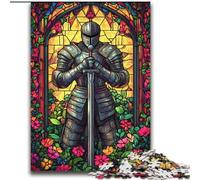 Puzzle da 2000 pezzi per adulti e adolescenti I guerrieri delle vetrate aiutano il cervello a esercitare i giocattoli avvincenti per coltivare la pazienza Regalo per compleanni 70x100cm