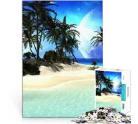 Puzzle da 2000 pezzi per adulti e adolescenti Isola tropicale Fatto di carta,da 14 anni in su Gioco impossibile Donazione di opere d'arte。misurare:70x100cm/27.5x39.3pollice