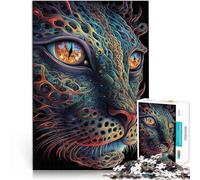 Puzzle da 2000 pezzi per adulti e adolescenti leopardo ghepardo giaguaro Fatto di carta,per età 14+ Rompicapo con poster e foglio del quiz abbinati。misurare:70x100cm/27.5x39.3pollice