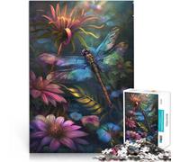 Puzzle da 2000 pezzi per adulti e adolescenti “Magia delle libellule” Fatto di carta，Adatto a persone dai 14 anni in su Allena il tuo cervello e le tue mani Donazione di opere d'arte。misurare：70x100cm