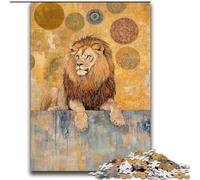 Puzzle da 2000 pezzi per adulti e adolescenti, motivo: leone, aiuta il cervello a esercitare i giocattoli avvincenti per coltivare la pazienza e l'interazione genitore-figlio, 70x100cm