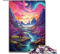 Puzzle da 2000 pezzi per adulti e adolescenti Paradiso Paesaggio Fantasia Colori Gioco Giocattoli Ogni pezzo è unico - Gioco divertente per tutta la famiglia 70x100cm