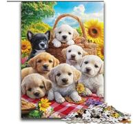 Puzzle da 2000 pezzi per adulti e adolescenti, picnic con cuccioli, per età 14+, impegnativo da completare ma divertente e umoristico, ottimi regali e giocattoli, 70x100cm