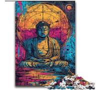 Puzzle da 2000 pezzi per adulti e adolescenti Pop-art Buddha dorato per età 14+ Gioco intellettuale Regali di compleanno di Natale 70x100cm