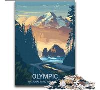Puzzle da 2000 pezzi per adulti e adolescenti, poster del Parco Nazionale Olimpico, gioco per famiglie e decorazioni per la casa uniche, regalo per bambini dai 14 anni in su, 70x100cm