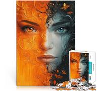 Puzzle da 2000 pezzi per adulti e adolescenti Ritratto di doppia natura Fatto di cartone Adatto a partire dai 14 anni Antistress Sfida difficile Regalo di compleanno di Natale misurare：70x100cm