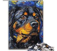 Puzzle da 2000 pezzi per adulti e adolescenti Rottweiler Night Sky per età 14+ Gioco intellettuale Regali di compleanno di Natale 70x100cm