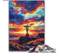 Puzzle da 2000 pezzi per adulti e adolescenti, scultura al tramonto, per bambini dai 14 anni in su, gioco pratico, regali di Natale, 70x100cm