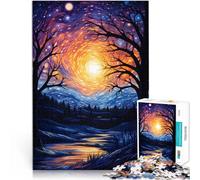 Puzzle da 2000 pezzi per adulti e adolescenti Stelle della notte danzante Fatto di cartone Adatto a partire dai 14 anni Gara di velocità a mano Regali di compleanno di Natale misurare：70x100cm