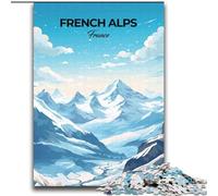 Puzzle da 2000 pezzi per adulti e adolescenti, viaggio sulle Alpi francesi, per bambini dai 14 anni in su, giocattoli educativi e didattici, giochi per famiglie, regalo di compleanno, 70x100cm