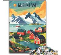 Puzzle da 2000 pezzi per adulti e adolescenti Villaggio della Groenlandia, gioco educativo e sfida per migliorare la memoria per bambini dai 14 anni in su, 70x100cm