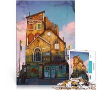 Puzzle da 2000 pezzi per adulti e adolescenti vista stradale Fatto di carta，per e da 14 anni in su per la decorazione della casa Lista dei desideri con Babbo Natale。misurare：70x100cm