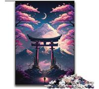 Puzzle da 2000 pezzi per adulti e ragazzi, giocattolo giapponese del cancello Torii, gioco intellettuale per la decorazione della casa, per età dai 14 anni in su, 70x100cm