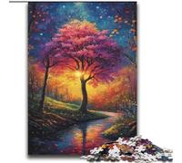 Puzzle da 2000 pezzi per adulti e ragazzi, gioco educativo per famiglie con l'albero della vita, pezzi completamente interconnessi di forma casuale, 70x100cm