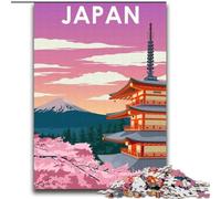 Puzzle da 2000 pezzi per adulti e ragazzi, poster di viaggio in Giappone, giocattoli, giochi educativi, antistress, migliora l'amore tra coppie, 70x100cm