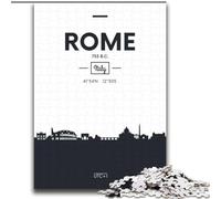 Puzzle da 2000 pezzi per adulti e ragazzi, Roma, Italia, antistress con pezzi completamente incastrati e di forma casuale, per ragazzi di 14 anni, 70x100cm