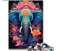 Puzzle da 2000 pezzi per adulti, elefante psichedelico, stimolanti giochi di attività per famiglie, giocattolo fai da te per decorazioni murali per la casa, regali 70x100cm