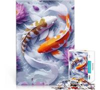Puzzle da 2000 pezzi per adulti Fantasia di pesci koi Antistress Vacanza in patria Uccidere il tempo Migliorare l'amore tra le coppie 70x100cm