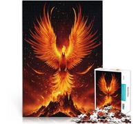 Puzzle da 2000 pezzi per adulti Fenice ardente Difficile da completare ma divertente e umoristico con poster abbinato e foglio di quiz 70x100cm