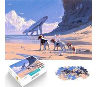 Puzzle da 2000 pezzi per adulti Futuro cucciolo carino Antistress Vacanza in patria Uccidere il tempo perché è ideale come regalo per tutta la famiglia 70x100cm