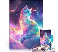 Puzzle da 2000 pezzi per adulti Gatto Cosmico Olografico giochi divertenti per famiglie Ogni pezzo è unico - Gioco divertente e stimolante per tutta la famiglia 70x100cm