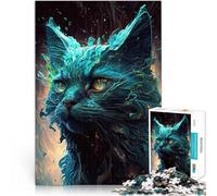 Puzzle da 2000 pezzi per adulti Gatto persiano irreale Antistress Vacanza in patria Uccidere il tempo con poster abbinato e foglio di quiz 70x100cm