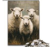 Puzzle da 2000 pezzi per adulti, gioco educativo per famiglie con pecore, pezzi completamente interconnessi di forma casuale, 70x100cm