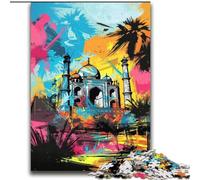 Puzzle da 2000 pezzi per adulti Graffiti Taj Mahal Sfida di intelligenza cerebrale Giocattoli avvincenti Regalo divertente per età 14+ 70x100cm