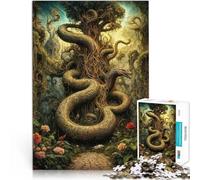 Puzzle da 2000 pezzi per adulti Guardiano dell'albero serpente nel Giardino dell'Eden Gioco impegnativo Interazione genitore-figlio 70x100cm
